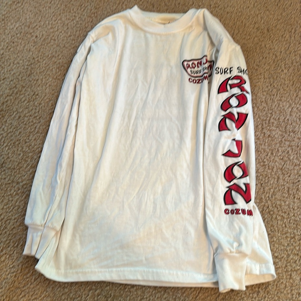 Ron Jon Surf Shop white long sleeve shirt - Cozumel
